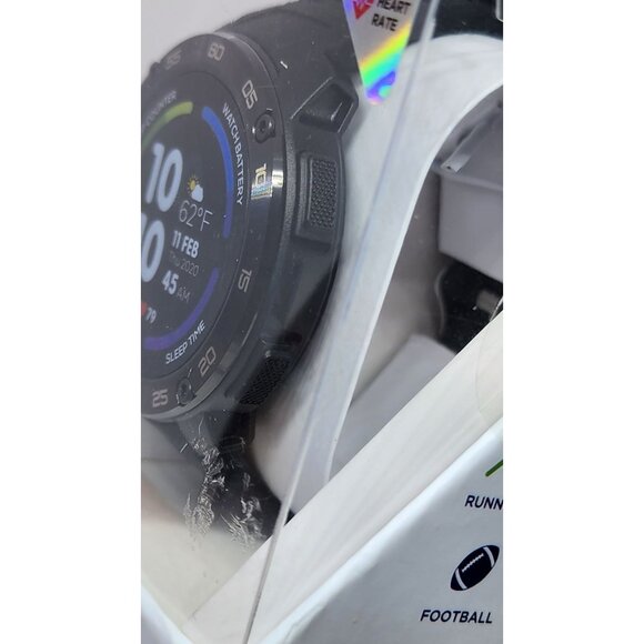 iTech Gladiator 2 Health & Fitness Smartwatch - Dark Black Band, Apple & Android